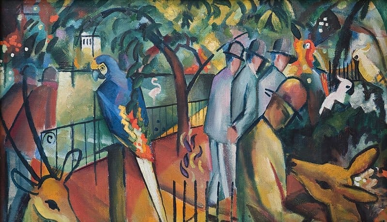 August - Macke Zoologischer Garten I. 1912