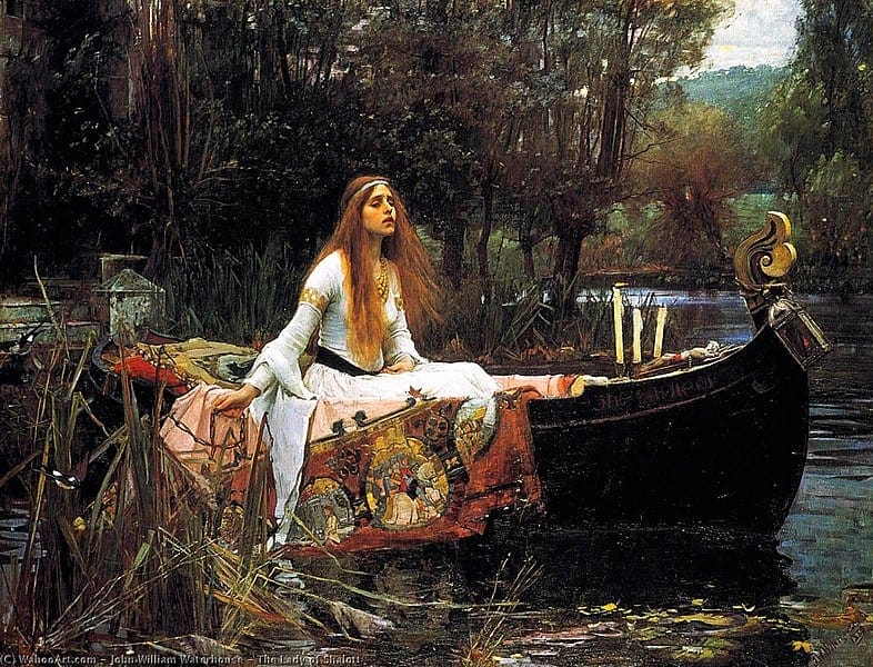 Kunstkopie Gemälde auf Leinwand: The Lady of Shalott von John William Waterhouse