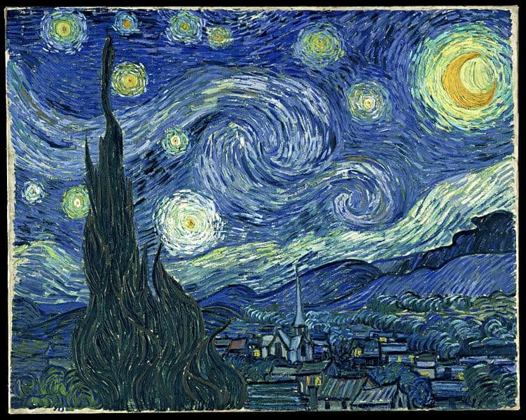 Репродукции Картины маслом: Винсент Ван Гог-Звездная ночь