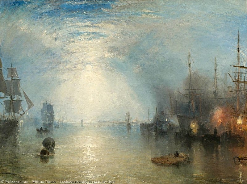 Keelmen Billowing in Coals at Night von William Turner