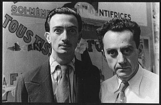 Porträt von Man Ray und Salvador Dali, Paris