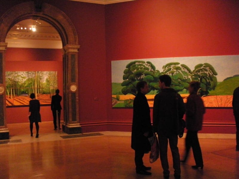 David Hockney Ausstellung in der Royal Academy of Arts in London, Januar 2012