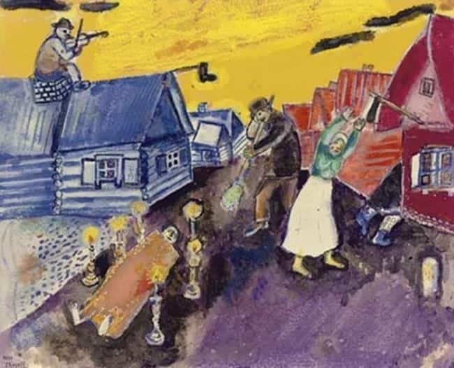 Marc Chagall: Le mort, ca. 1924