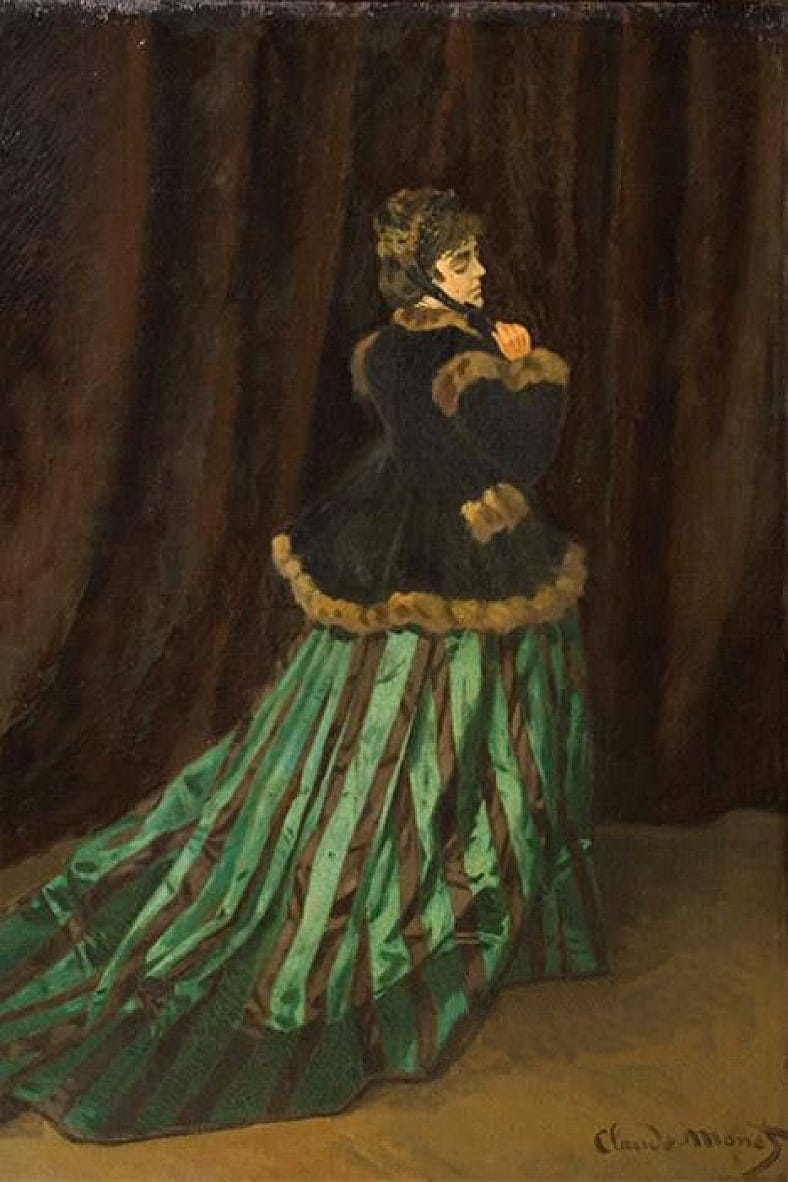 Camille, Das grüne Kleid (1866) von Claude Monet