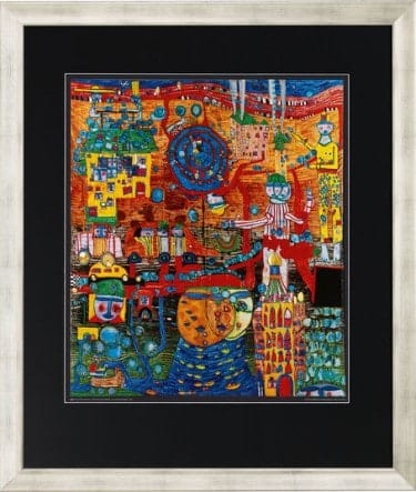 Friedensreich Hundertwasser: "Das 30 Tage Fax", Hochwertige Reproduktion