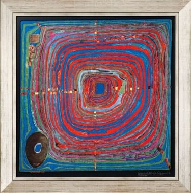 Friedensreich Hundertwasser: "Der große Weg", Kunstwerk als Reproduktion