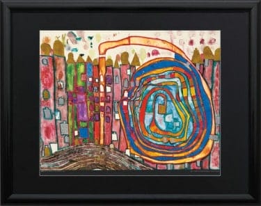 Friedensreich Hundertwasser: "Who has eaten all my windows", Artprint auf Papier