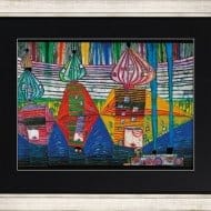 Friedensreich Hundertwasser: "Resurrection of Architecture", Kunstdruck auf Chromoluxpapier