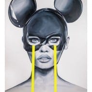 Acrylmalerei “Pseudo Mickey Mouse” (2019) von Edyta Grzyb als Fine-Art-Pigmentdruck