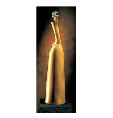 Bronzeskulptur von Paul Wunderlich "Die schöne Gärtnerin", Limitiertes Multiple