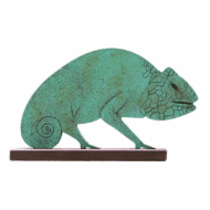 Bronzeskulptur von Paul Wunderlich "Chamäleon", Limitiertes Multiple, Metallguss