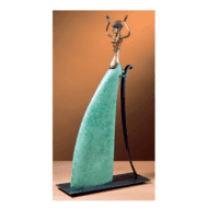 Bronzeskulptur "Pythia" von Paul Wunderlich, Limitiertes Multiple