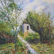 Acrylbild Landschaftsdarstellung