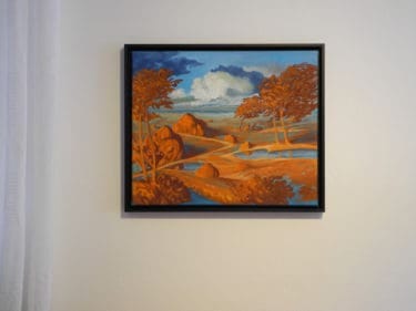 Moderne Kunst, "Blick ins Moor", signiertes Original