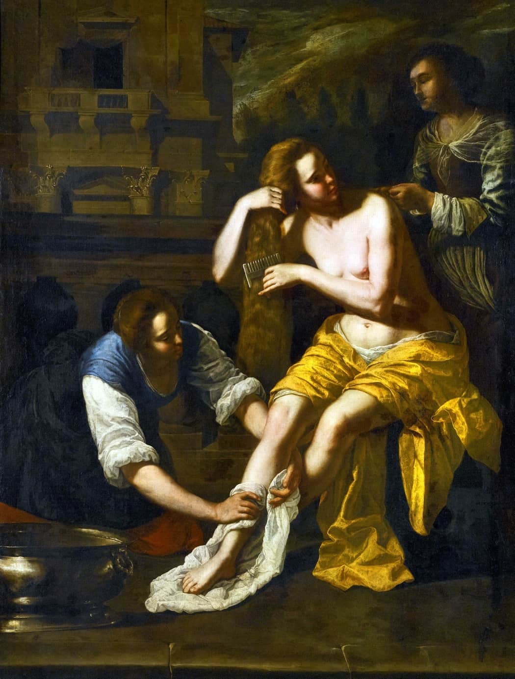Artemisia Gentileschi - Italienischer Barock von seiner weiblichen Seite Künstler Agostino Ciampelli Artemisia Gentileschi - Bathseba im Bade (1638)
