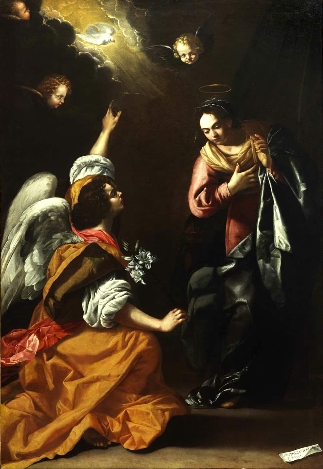 Artemisia Gentileschi - Italienischer Barock von seiner weiblichen Seite Künstler Agostino Ciampelli Artemisia Gentileschi: Die Verkündigung an Maria (1630)