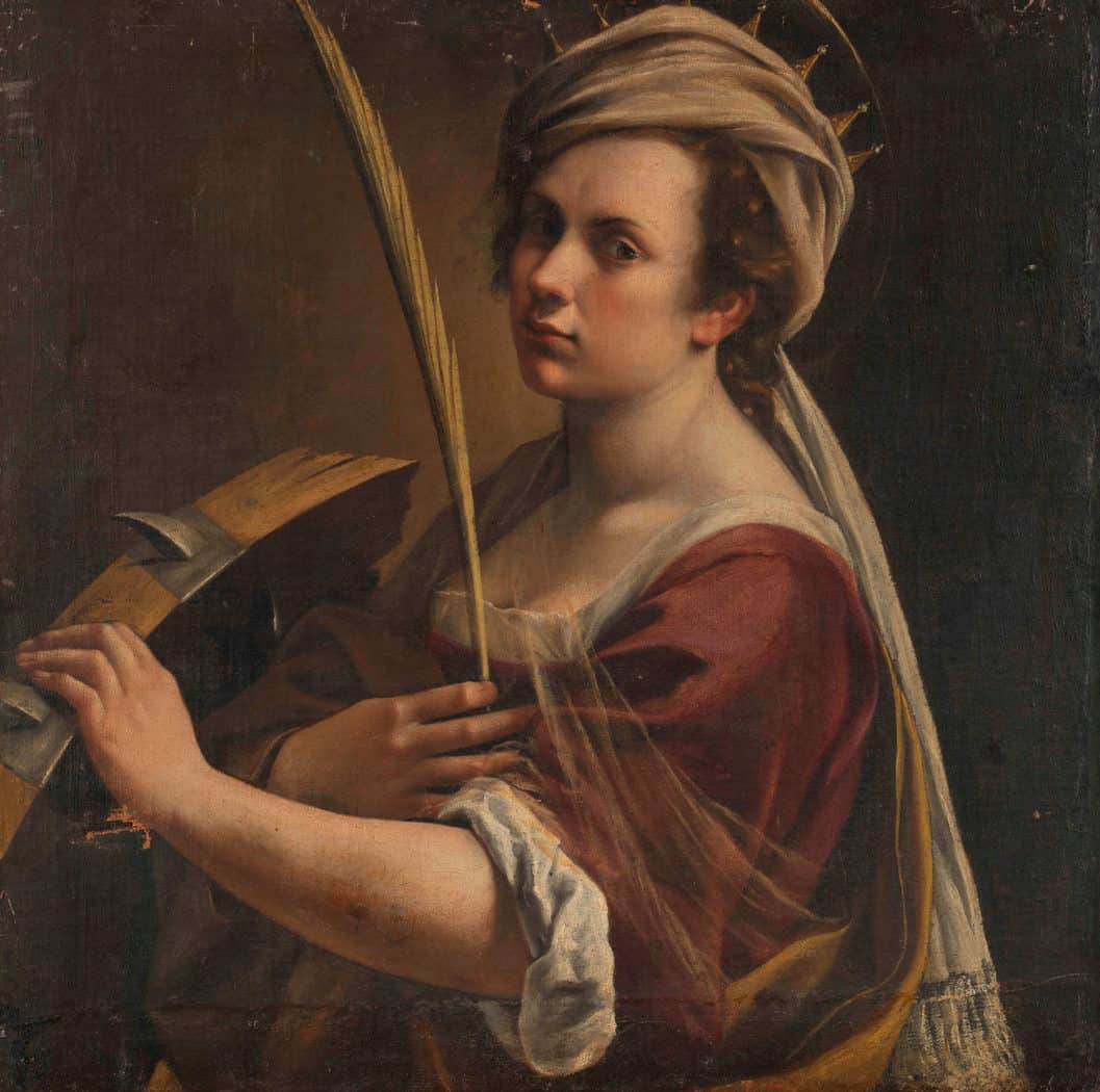 Artemisia Gentileschi - Italienischer Barock von seiner weiblichen Seite Künstler Agostino Ciampelli Artemisia Gentileschi - Selbstportrait als Saint Catherine von Alexandria (1616)
