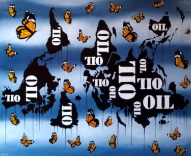 "Regeneration Painting" - Sozialkritisches Ölgemälde von Trevisan Carlo
