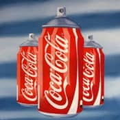 "Coca Cola Spray" - Pop Art Kunstwerk von Trevisan Carlo
