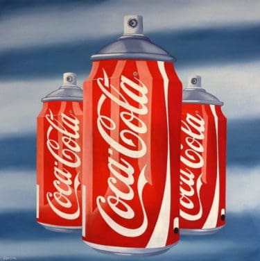 "Coca Cola Spray" - Pop Art Kunstwerk von Trevisan Carlo