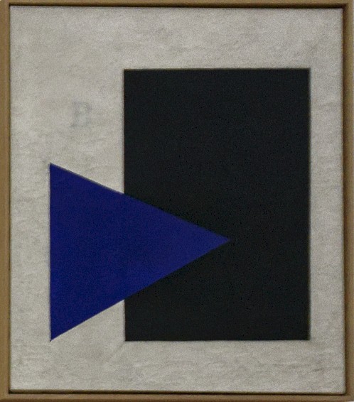 Amsterdam - Stedelijk Museum - Kazimir Malevich (1878-1935) - Suprematist Composition (with blue triangle and black rectangle)