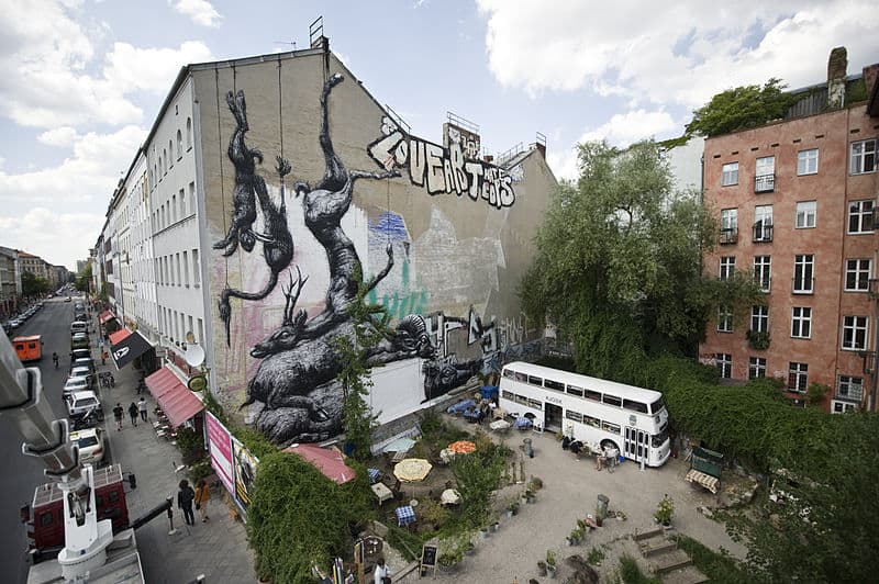 ROA Mural in Berlin-Kreuzberg