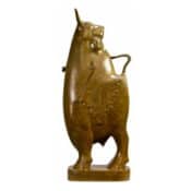 Bronze-Skulptur "Europa und der Stier Nr. 4" von Evert den Hartog, braun