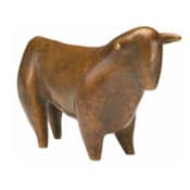 Bronze-Skulptur "Bulle" von Raimund Schmelter