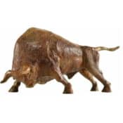 "Stier"-Skulptur aus Bronze von Hans-Peter Mader
