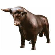 Skulptur "Bulle", Version in Kunstbronze, von Hand gegossen