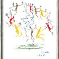 Pablo Picasso: "Der Reigen" (1961), Reproduktion, Prägedruck auf Naturpapier