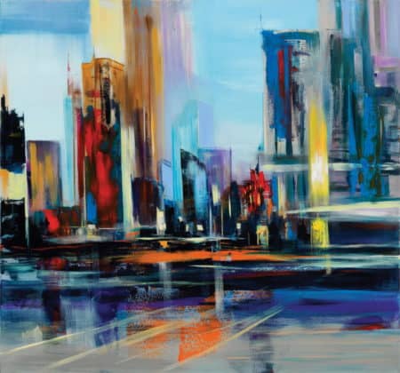 Robert Hettich: "City Sound", riproduzione su lastra di alluminio