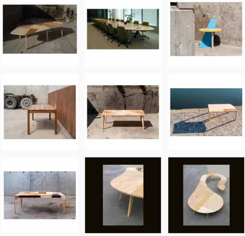 Atelier Extramuros ist eine sozial und ökologisch engagierte Marke, die Möbel aus Bauholz oder Holz aus Abfallsortieranlagen entwirft und herstellt