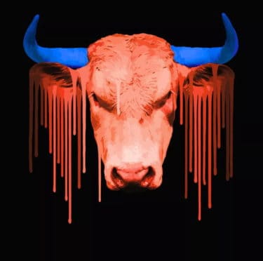 Digitales Kunstwerk „Red Bull (2019)“ von Carl Moore als limitierter Giclée Print
