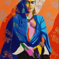 Ethnische Folk Art „Rebel“ (2016) der peruanischen Malerin Gisella Stapleton