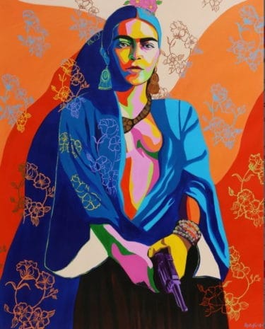 Ethnische Folk Art „Rebel“ (2016) der peruanischen Malerin Gisella Stapleton