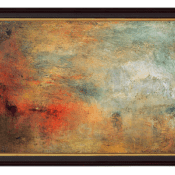 William Turner "Sonnenuntergang über einem See" (1840), gerahmter Giclée Print