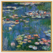 Claude Monet: "Seerosen" (1916), Giclée auf Leinwand