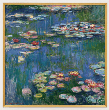 Claude Monet: "Seerosen" (1916), Giclée auf Leinwand