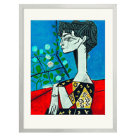 Pablo Picasso: "Madame Z (Jacqueline mit Blumen)" (1954), Limitierte Reproduktion auf Bütten