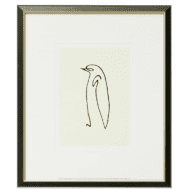 Tierzeichnung "Der Pinguin - Le Pingouin" von Pablo Picasso, Giclée auf Bütten