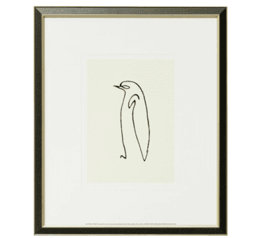 Tierzeichnung "Der Pinguin - Le Pingouin" von Pablo Picasso, Giclée auf Bütten