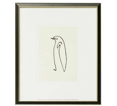 Tierzeichnung "Der Pinguin - Le Pingouin" von Pablo Picasso, Giclée auf Bütten