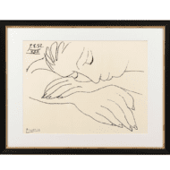 Pablo Picasso: "War and Peace - Sleeping woman" (1952), Siebdruck auf Büttenpapier