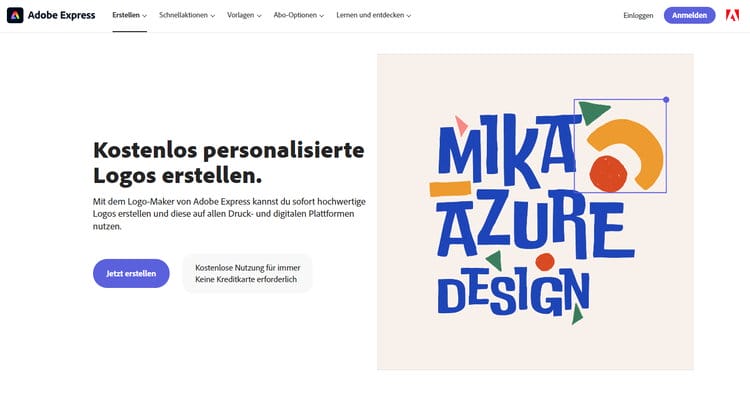 Mit dem Logo-Ersteller von Adobe Express haben Sie die Möglichkeit, umgehend professionelle Logos zu gestalten und diese auf sämtlichen Druck- und digitalen Medienplattformen zu verwenden.