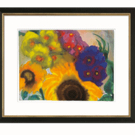 Aquarel "Zomerbloemen" van Emil Nolde, reproductie in beperkte oplage op handgemaakt papier