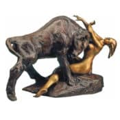 Stier-Skulptur "Europa 1993", Kunstguss von Roman Johann Strobl