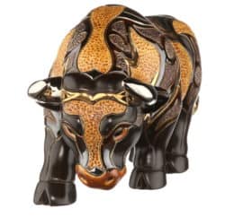 Limitierte Keramikfigur "Stier", handgefertigt und handbemalt von Artesania Rinconada