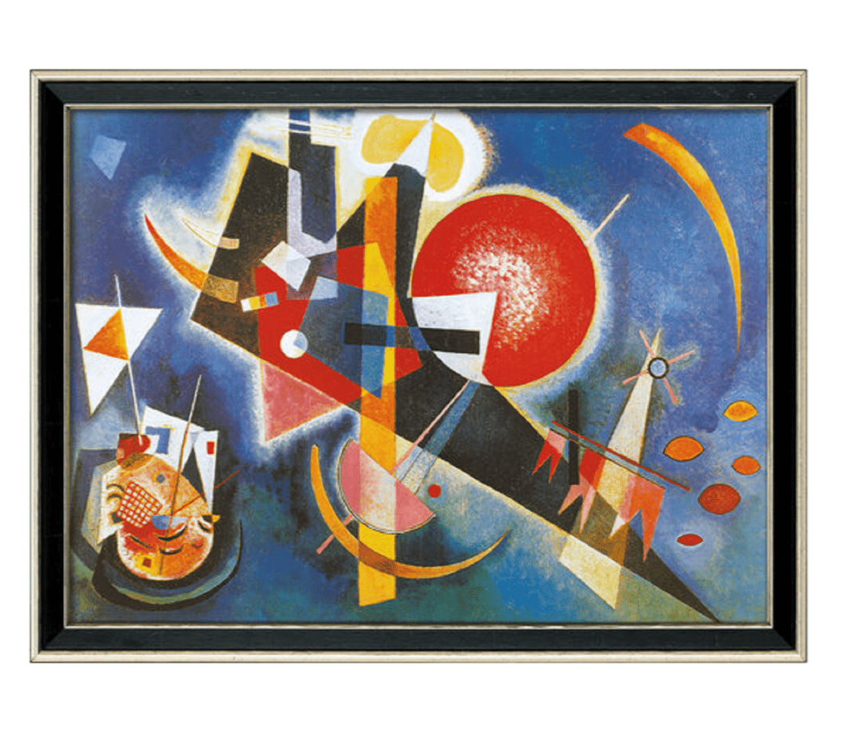 Abstraktes Gemälde "Im Blau" (1925) von Wassily Kandinsky, limitierte Giclée-Reproduktion auf Leinwand