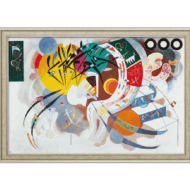 Peinture abstraite « Courbe dominante » (1936) de Wassily Kandinsky, reproduction giclée en édition limitée sur toile